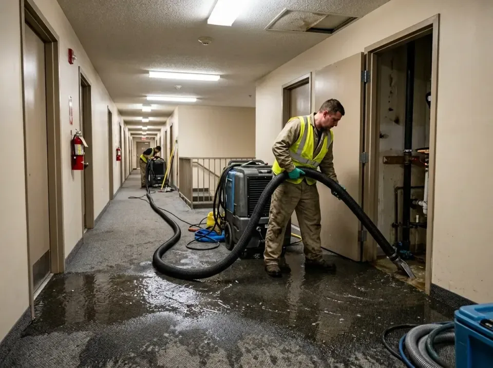 multi-unit-apartment-hallway-f-005 — frequently asked questions, Emergency Burst Pipe Water Extraction & Removal in Brooksid…